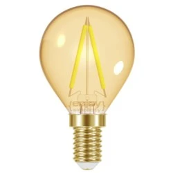 Λάμπα led Filament amber P45 σφαιρική E14 2.3W 230V 2000k θερμό λευκό φως 180lm δέσμης 320° 15000h
