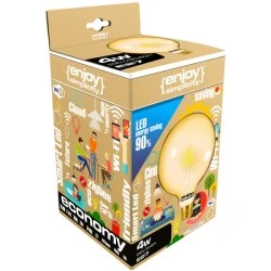 Λάμπα LED FILAMENT AMBER A60 E27 7.5W θερμό φως 2000k 600lm δέσμης 320° ντιμαριζόμενη 20000h