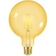 Λάμπα LED FILAMENT AMBER E27 G95 7.5W θερμό φως 2000k 600lm δέσμης 320° ντιμαριζόμενη 20000h