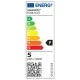 Λάμπα LED GU10 4.5W 220-240V θερμό φως 3000k 450lm δέσμης 110° ντιμαριζόμενη 15000h