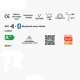 Λάμπα LED FILAMENT SMART Wi-Fi+BLE ON/OFF A60 E27 6.3W θερμό φως 2700k 806lm 320° ντιμαριζόμενη Λάμπα LED FILAMENT SMART Wi-Fi+BLE ON/OFF A60 E27 6.3W θερμό φως 2700k 806lm 320° ντιμαριζόμενη