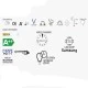 Λάμπα LED FILAMENT SMART Wi-Fi+BLE ON/OFF G125 E27 6.3W θερμό φως 2700k 806lm 320° ντιμαριζόμενη