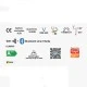 Λάμπα FILAMENT LED SMART Wi-Fi+BLE ON/OFF E27 ST64 6.3W θερμό φως 2700k 806lm 320° ντιμαριζόμενη