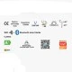 Λάμπα LED FILAMENT A60 E27 SMART Wi-Fi+BLE ON/OFF 4.5W θερμό φως 2200k 350lm 320° ντιμαριζόμενη
