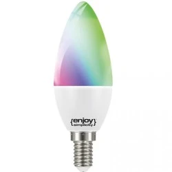 Λάμπα LED SMART Wi-Fi+BLE RGBW+CCT B35 E14 5.2W 2700-6500k 470lm δέσμης 300° 25000h