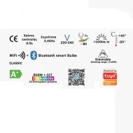 Λάμπα LED SMART Wi-Fi+BLE RGBW+CCT B35 E14 5.2W 2700-6500k 470lm δέσμης 300° 25000h