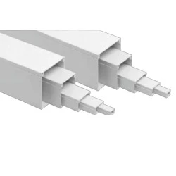 Κανάλι καλωδίων κλειστό από PVC διαστάσεων 12x12mm σε λευκό χρώμα