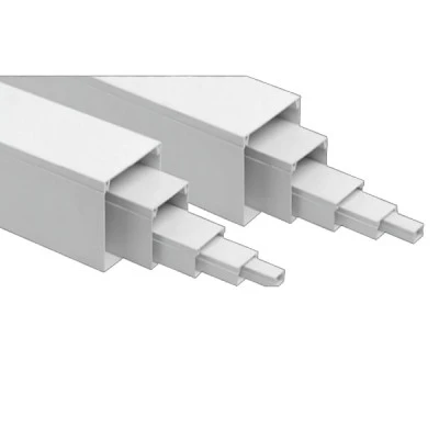 Κανάλι καλωδίων κλειστό από PVC σε λευκό χρω΄μα πάχος βάσης 0.75 & διαστάσεων 20x10mm