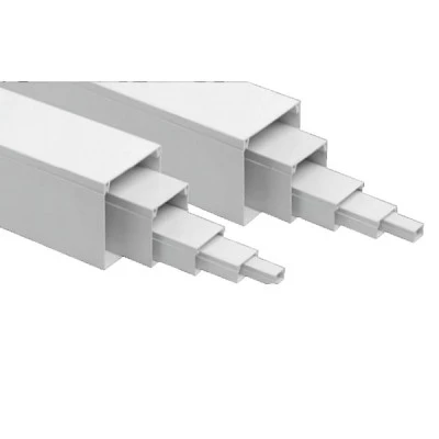 Κανάλι καλωδίων κλειστό από PVC διαστάσεων 40x16mm πάχος βάσης 1.00mm και χρώμα λευκό