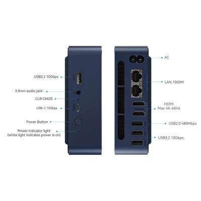 Mini PC Beelink EQ14, Intel N150, με 16GB RAM, 500GB M.2 SSD, Windows 11 Pro