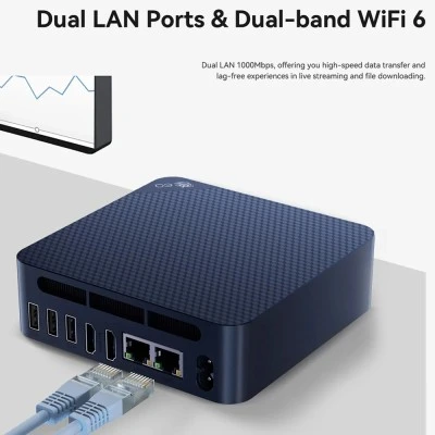 Mini PC Beelink EQ14, Intel N150, με 16GB RAM, 500GB M.2 SSD, Windows 11 Pro