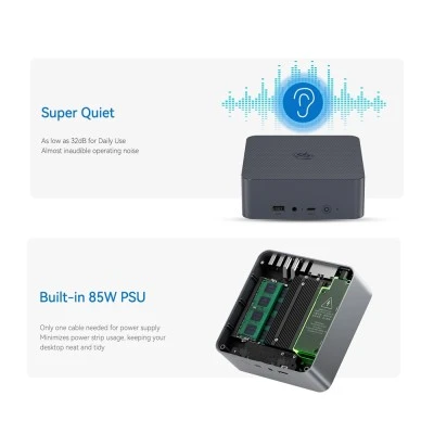 Mini PC Beelink EQi12-D4 , Intel Core i3-1220P, με 16GB RAM DDR4, 500GB M.2 SSD, Win 11 Pro