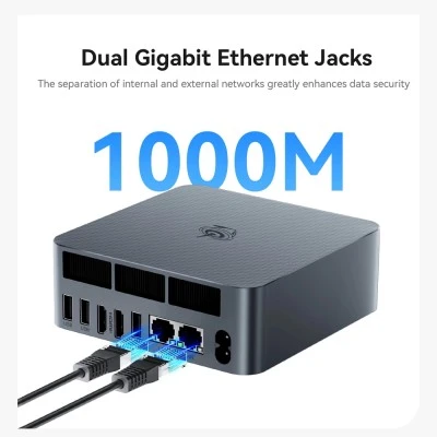 Mini PC Beelink EQi12-D4 , Intel Core i3-1220P, με 16GB RAM DDR4, 500GB M.2 SSD, Win 11 Pro