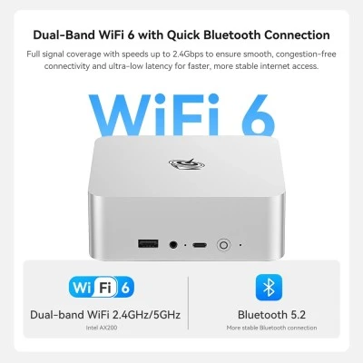 Mini PC BEELINK EQi13 Pro Intel Core i5-13500H, 32GB RAM DDR4, 500GB M.2 SSD, Win 11 Pro