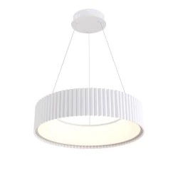 Φωτιστικό κρεμαστό λευκό μεταλλικό LED 30W θερμό φως 3000K 2262Lm Φ460mm ARTE ILLUMINA HALLO