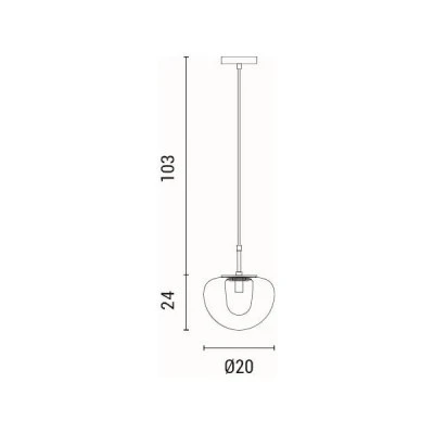 Φωτιστικό κρεμαστό γυάλινο με ντουί G9 200X1240mm SMOKY ARTE ILLUMINA FIME IP20 Φωτιστικό κρεμαστό γυάλινο με ντουί G9 200X1240mm SMOKY ARTE ILLUMINA FIME IP20
