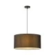 Φωτιστικό κρεμαστό μαύρο χρώμα υφασμάτινο με ντουί 1xΕ27 max 40W Φ530x260mm ARTE ILLUMINA SOHO