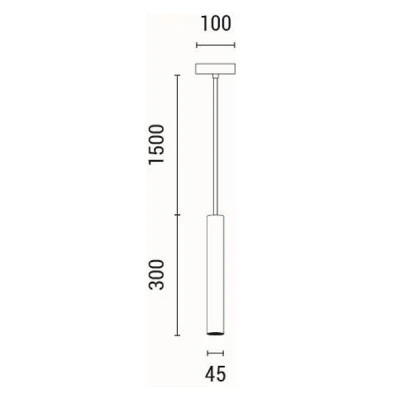Φωτιστικό κρεμαστό με ντουί GU10 MAX 3W 45X45X300mm μαύρο χρώμα ARTE ILLUMINA SALPICO Φωτιστικό κρεμαστό με ντουί GU10 MAX 3W 45X45X300mm μαύρο χρώμα ARTE ILLUMINA SALPICO