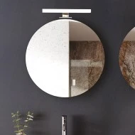 Led φωτιστικό μπάνιου 5W ενδιάμεσο φως 4000k 450lm δέσμης 330° 30000h νίκελ με 2 τρόπους στήριξης