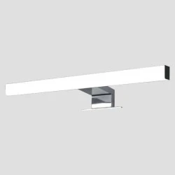 Led φωτιστικό μπάνιου 5W ενδιάμεσο φως 4000k 450lm δέσμης 330° 30000h νίκελ με 2 τρόπους στήριξης