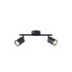 Σποτ μεταλλικό δίφωτο 2XGU10 Max 7W 300X80X155mm μαύρο χρώμα ARTE ILLUMINA OLYMP