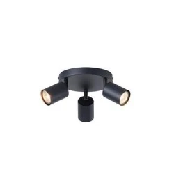 Σποτ μεταλλικό 3φωτο με ντουί 3XGU10 Max 7W Φ180X135mm μαύρο χρώμα ARTE ILLUMINA OLYMP