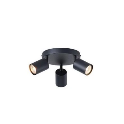 Σποτ μεταλλικό 3φωτο με ντουί 3XGU10 Max 7W Φ180X135mm μαύρο χρώμα ARTE ILLUMINA OLYMP