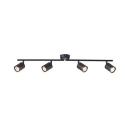 Σποτ μεταλλικό 4φωτο για λάμπες GU10 Max 7W 790X80X165mm μαύρο χρώμα ARTE ILLUMINA OLYMP IP20