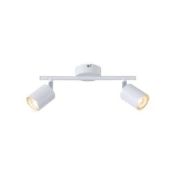 Σποτ φωτιστικό μεταλλικό δίφωτο 2XGU10 Max 7W 300X80X155mm λευκό χρώμα ARTE ILLUMINA OLYMP