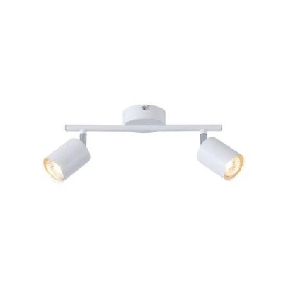 Σποτ φωτιστικό μεταλλικό δίφωτο 2XGU10 Max 7W 300X80X155mm λευκό χρώμα ARTE ILLUMINA OLYMP