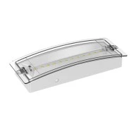 Φωτιστικό ασφαλείας 12 led SMD 3W IP65 ψυχρό φως 6500K με δυνατότητα συνεχούς λειτουργίας 