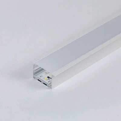 Φωτιστικό χωνευτό γραμμικό με πλακέτα led 40W 1m με ψυχρό φως 6500K 24V  λευκό χρώμα από αλουμίνιο 50x30mm