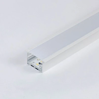Led φωτιστικό γραμμικό 43,2W 1,2m PVC με ενσωματωμένη πλακέτα 4000K σε ενδιάμεσο φως 35-40V λευκό χρώμα