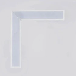 Γραμμικό φωτιστικό γωνία 100x100mm 71.4W με πλακέτα σε ψυχρό φως 6500K 35-40V λευκό χρώμα χωνευτό PVC