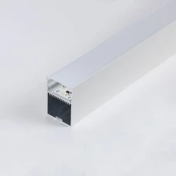 Λευκό γραμμικό φωτιστικό αλουμινίου 80W 2,0m με πλακέτα 4000K ενδιάμεσο φως 24V 10400lm για επίτοιχη τοποθέτηση
