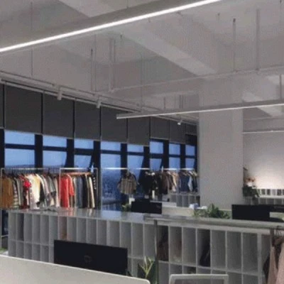 Λευκό γραμμικό φωτιστικό αλουμινίου 80W 2,0m με πλακέτα 4000K ενδιάμεσο φως 24V 10400lm για επίτοιχη τοποθέτηση