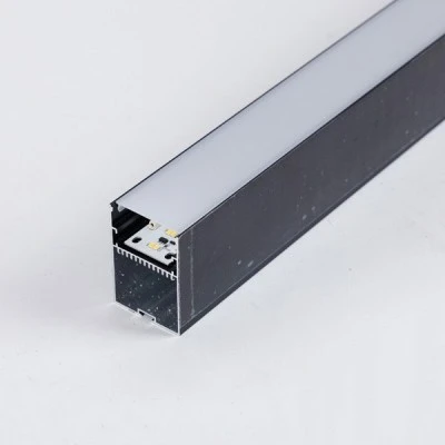 Φωτιστικό γραμμικό LED 35,7W 1m με πλακέτα 3000K θερμό φως 35-40V επίτοιχο 65x45 μαύρο χρώμα