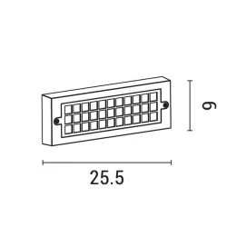 Φωτιστικό τοίχου LED 6W σε λευκό χρώμα 3CCT με επιλογή χρώματος 2700K-6500Κ "SENARIO" PRO IP65