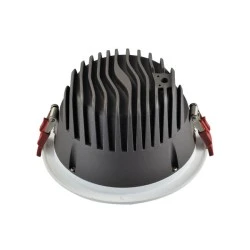 Φωτιστικό LED PANEL στρόγγυλο χωνευτό 25W 3CCT 2500lm με εξωτερική διάσταση Φ165mm σε λευκό χρώμα