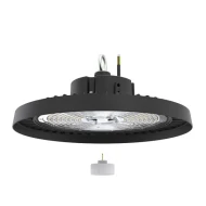 Καμπάνα βιομηχανική LED SMD UFO 220-240V 120-150-200W 4000k ενδιάμεσο χρώμα φωτός σε μαύρο χρώμα 