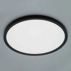 Φωτιστικό οροφής LED PLUS SLIM με διάμετρο 40cm 36W δυνατότητα επιλογής απόχρωσης φωτός 3CCT σε μαύρο χρώμα
