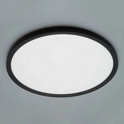 Φωτιστικό οροφής LED PLUS SLIM με διάμετρο 40cm 36W δυνατότητα επιλογής απόχρωσης φωτός 3CCT σε μαύρο χρώμα