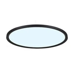 Φωτιστικό οροφής LED PLUS SLIM με διάμετρο 40cm 36W δυνατότητα επιλογής απόχρωσης φωτός 3CCT σε μαύρο χρώμα