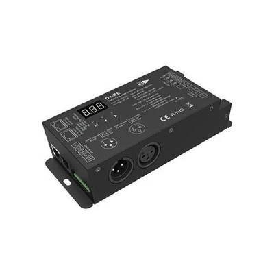 Χειριστήριο Dmx512/rdm decoder για ταινίες led rgbw 8a 4ch 12-36vdc max32a d4-xe Χειριστήριο Dmx512/rdm decoder για ταινίες led rgbw 8a 4ch 12-36vdc max32a d4-xe