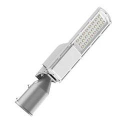 Φωτιστικό δρόμου led 30W smd saturn plus 4000K ενδιάμεσο φως 4800lm σε γκρι χρώμα