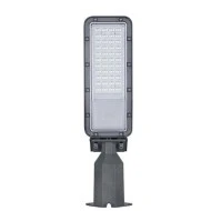Φωτιστικό δρόμου led smd 160-265V 50W με ενδιάμεσο φως 4000Κ 6000lm στεγανό IP66 plus γκρι χρώμα