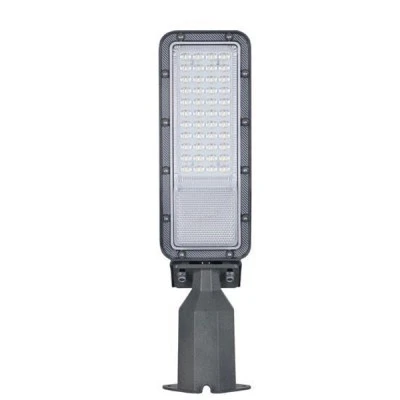 Φωτιστικό δρόμου led smd 160-265V 50W με ενδιάμεσο φως 4000Κ 6000lm στεγανό IP66 plus γκρι χρώμα