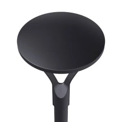 Led φωτιστικό πλατείας 30W 4000K ενδιάμεσο φως 4500lm με οπή σύνδεσης Φ80 σε μαύρο χρώμα