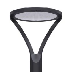 Led φωτιστικό πλατείας 40W 4000K ενδιάμεσο φως 6000lm Φ422 σε μαύρο χρώμα