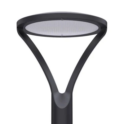 Led φωτιστικό πλατείας 90WW 5000K ψυχρό φως 13500lm Φ422 σε μαύρο χρώμα